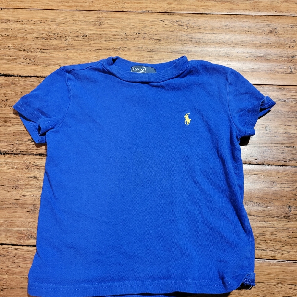 5/$20 blue short sleeve polo shirt